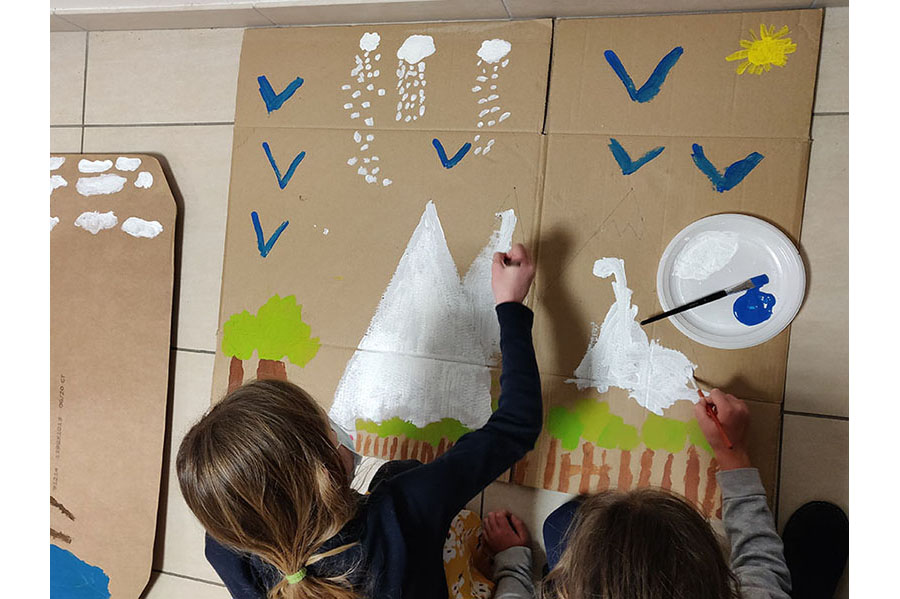 Réalisation de décors pour le projet théâtre