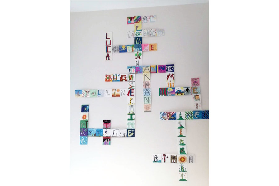 Mots-croisés des prénoms de la classe