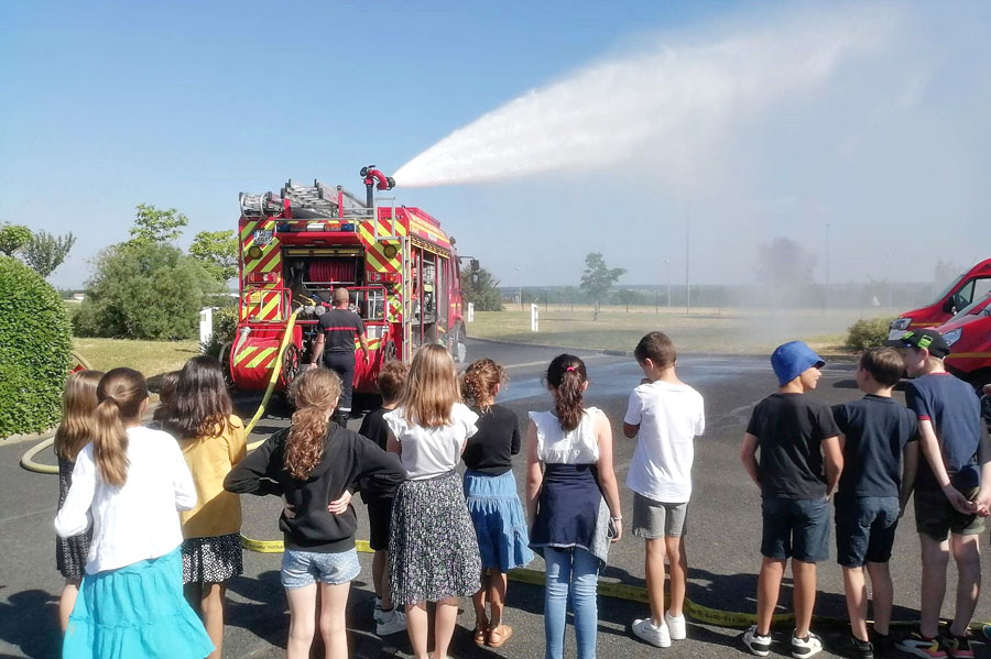 La visite de la caserne