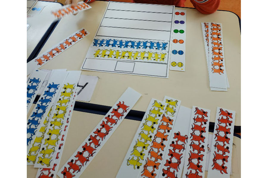 Le jeu des souris : compter et poser le bon nombre de souris
