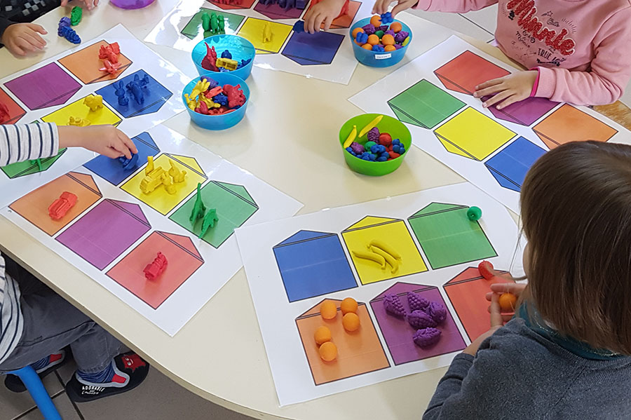 Trier selon la couleur ou la forme